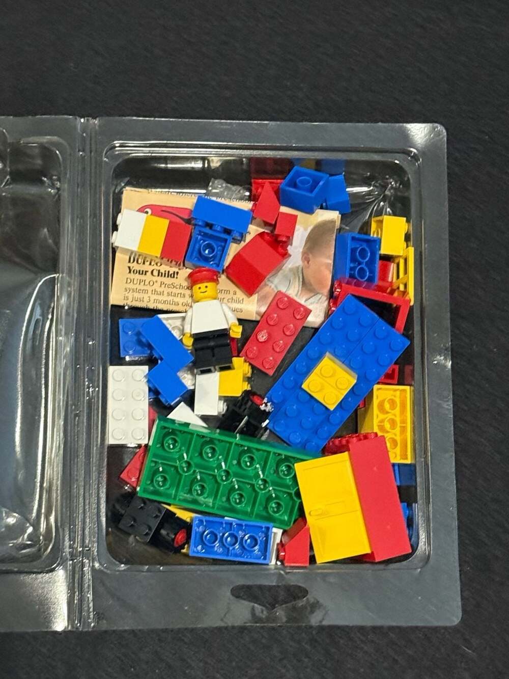 Vintage LEGO Duplo Preschool Set with Figures and Blocks in Blister Pack